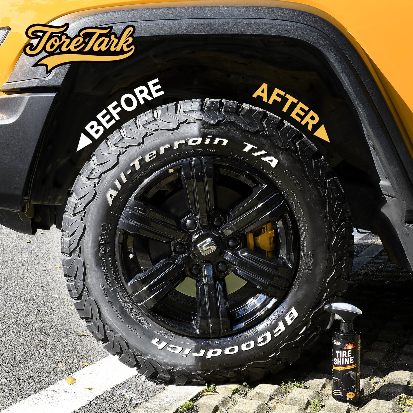 Instant Stain Resistant & Long-Lasting Tire Shine Spray