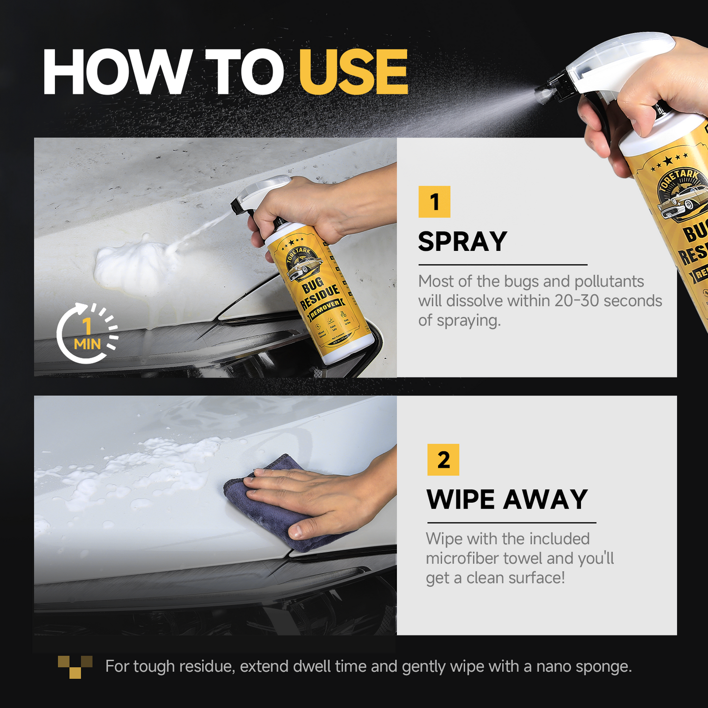 Toretark Bug Remover for Cars Exterior