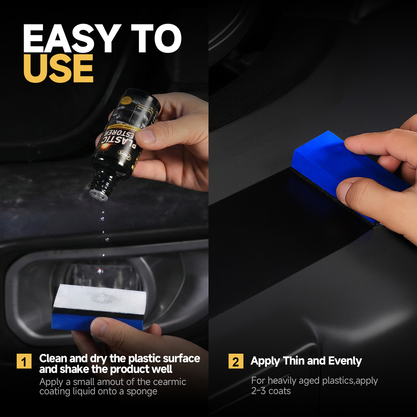 Toretark Plastic Trim Restorer for Cars